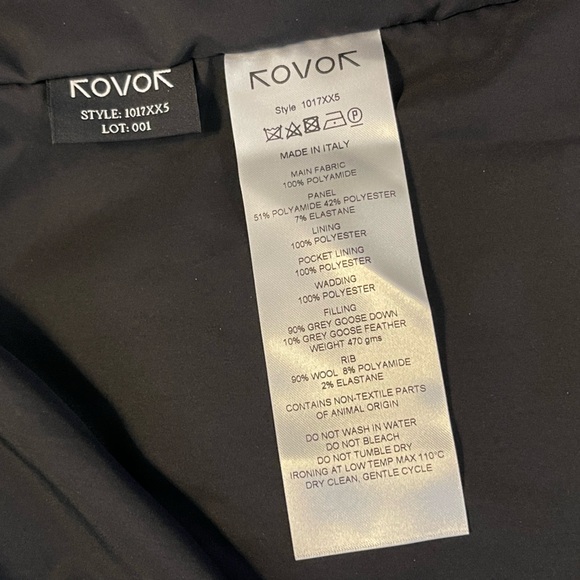 NWT - ROVOR PHANTOM SERIES ALPINE PUFFER JACKET COAT PARKA - SMALL - Picture 7 of 7